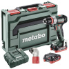 Metabo PowerMaxx BS 12 BL Q Pro aku vŕtací skrutkovač, 12 V, 4 Ah Li-Ion akumulátor vr. 2x aku, vr. nabíjačky, bez kefiek, 601045920; 601045920