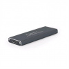 GEMBIRD externí box pro M.2 disky, USB 3.0, hliník, černá EE2280-U3C-01