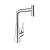 Hansgrohe 73803000 Metris 320 kuchynská páková batéria,vyťah. sprška, 1jet, sBox, chróm HG 73803000