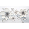 Obraz – Biele Kvety Abstrakcia – AiArt 16:9