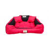 JAKS Odolný a vodeodolný pelech pre psov KINGDOG 130 x 105 cm červený