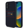Red Bull Silicone Horizontal Logo MagSafe zadný kryt pre iPhone 16 Plus Navy