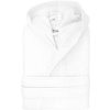 The One | Velour Bathrobe, Župan s kapucňou, biela, 2XL/3XL