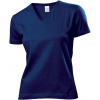 Tričko STEDMAN CLASSIC V-NECK WOMEN Navy Blue modrá XXL
