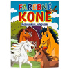 Farebné kone maľovánka s nálepkami 9788084451642 Foni book