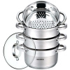 Naparovací hrniec - Pot 4 L varenie na parnej 22 cm 5 x dno .143 (Naparovací hrniec - Pot 4 L varenie na parnej 22 cm 5 x dno .143)