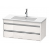 Duravit Ketho Umývadlová skrinka 48x100x48 cm, 2 zásuvky, lesklá biela KT643002222