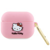 Silikonové puzdro Hello Kitty 3D Kitty Head pre AirPods Pro - ružové (Silikonové puzdro Hello Kitty 3D Kitty Head pre AirPods Pro - ružové)