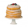 Maileg Torta na tortovom stojane pre myšky Maileg Off White