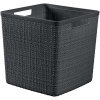 CURVER JUTE 17L Košík kocka 28 x 28 x 27 cm, tmavo sivý 01906-G44
