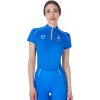 Tričko Polo X Fise Equestro, s krátkým rukávem, dámské, azzurro savoia Velikost: L