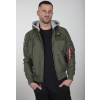 ALPHA INDUSTRIES Bunda MA-1 TT Hood Custom - dark olive (126117/142) Veľkosť: M/Regular