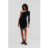 SUKŇA KARL LAGERFELD FASHION KNIT SKIRT BLACK