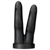 BUTTR Victory Double Finger Butt Plug Black