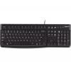 Logitech K120/Drátová USB/RU layout/Černá