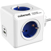 Cubenest Powercube Original USB PD 20 W, A+C, 4× zásuvka, biela/modrá – Schuko 6974699971443