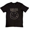 Nirvana tričko Black Smiley Čierna L