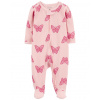 CARTER'S Overal na zips Sleep&Play Pink Butterfly dievča 9m/ veľ. 74 1R032710_9M