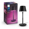 Philips Hue 8719514404595 LED prenosná dotyková stolná lampa Go 36cm | 1x6,2W | 530lm - čierna IP54, White and Color Ambiance