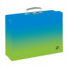 Karton P+P Detský kufrík hranatý A4 OXY GO Ombre blue-green