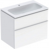 Geberit iCon - Skrinka s umývadlom, 75x48x63 mm, 2 zásuvky, KeraTect, lesklá biela 502.332.01.1