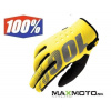 Rukavice 100% Brisker Neon Yellow