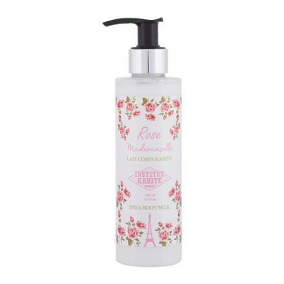 Institut Karité Shea Body Milk Rose Mademoiselle hydratační tělové mléko s vůní růží 200 ml pro ženy