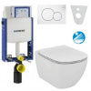 Geberit SET Kombifix 110.302.00.5 +WCzávesné Id.Stand TESI Rimless+sedSC+Sigma01 Biela 110.302.00.5TESIBiela