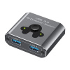Prepínač Rozbočovač SWITCH USB 3.0 5 GB/S Obojsmerný 2 porty RYCHLY