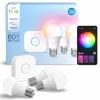 LED žiarovka E27 8W RGB inteligentná 3 ks + mostík Philips Hue Essential