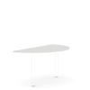 Economy Doplnkový stôl bez nohy BASIC, 160x2,2x80cm, biela