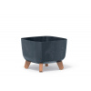 Prosperplast Květináč GRACIA SQUARE BETON EFFECT 24 cm - barva: antracit