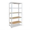 Meets-ecommerce UG Kovový regál 155x100x45, 4-6 políc Farba: Biela, Počet polic: 5 políc