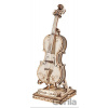 Robotime drevené 3D puzzle Violončelo 58 ks