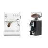 Ascaso Steel UNO PID, White&Wood + Eureka Mignon Specialita Smart, CR black