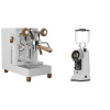Lelit MaraX3 PL62X3, white + Eureka Helios 75, grey