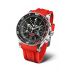Vostok Europe Batiscafos Grand Chrono 6S21-511A771 - Červený silikonový řemínek + 5 rokov záruka a darček ZADARMO