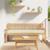 vidaXL Vankúš na paletu pre lavičku Krémový 200x40x8 cm Oxfordská tkanina - Krémová - 264338-280977
