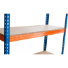 Regál Racks RAT60 HD, kovový, 4 police, 1800x1800x600 mm, max. 600 kg/polica