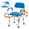 kreslo do sprchy 360° otočné a otočné ramená Čalúnené sedadlo 300 LBS