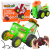 LEAN TOYS Diaľkovo ovládaný skákací R/C traktor zelený