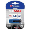 USB flash disk V3 MAX, modrá-čierna, 64GB, USB 3.0, 175/80MB/sec, VERBATIM