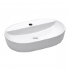 Swiss aqua technologies Umyvadlo na desku SAT Infinitio 60x40 cm otvor pro baterii uprostřed SATINF6040