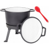 Kotlík na guláš - Poľovnícky kotol 10 l liatinový hrniec húb (Poľovnícky kotol 10 l liatinový hrniec húb)