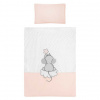 Belisima obliečky Cute Mouse ružové 90x120 cm
