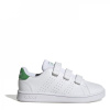 adidas Advantage Base 2.0 Shoes Boys White/ Green C13 (31.5)