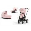 CYBEX Priam Kombinovaný kočík 3v1 Comfort - Peach Pink Varianta: s podvozkom CHROME/BLACK