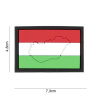 NÁŠIVKA 3D HUNGARY SO SUCHÝM ZIPSOM (4,8 x 7,3 cm)