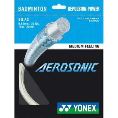 Bedmintonový výplet Yonex Aerosonic white (AEROSONIC)