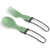 Sada príborov GSI Outdoors Tekk Folding Cutlery Set green